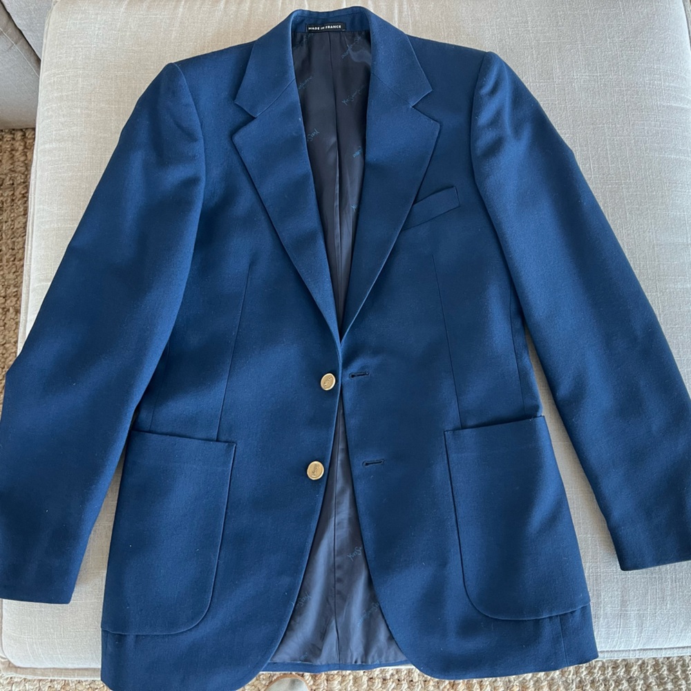 YSL Yves Saint Laurent Blazer Navy Like New Condition